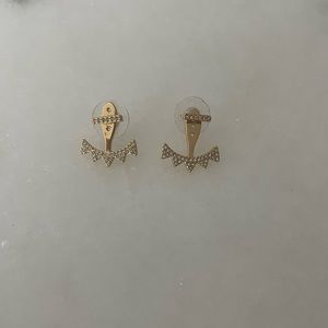 Nwot Stella & Dot Gold Pave Ear Jacket